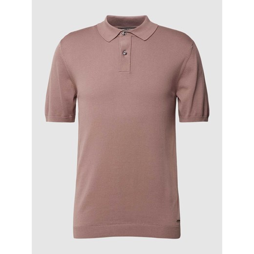 Koszulka polo w jednolitym kolorze ze sklepu Peek&Cloppenburg  w kategorii T-shirty męskie - zdjęcie 169222372