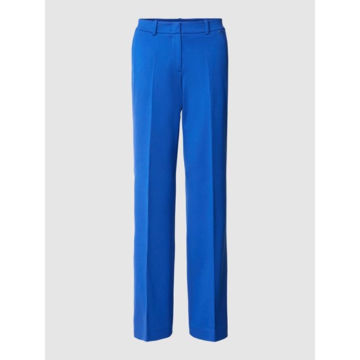 Spodnie z zakładkami w pasie o rozkloszowanym kroju z mieszanki wiskozy ze sklepu Peek&Cloppenburg  w kategorii Spodnie damskie - zdjęcie 169222580