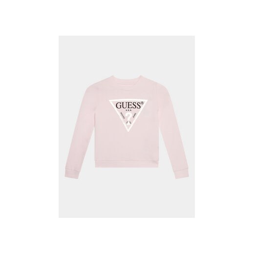 Guess Bluza K74Q12 KAUG0 Różowy Regular Fit ze sklepu MODIVO w kategorii Bluzy dziewczęce - zdjęcie 169225212