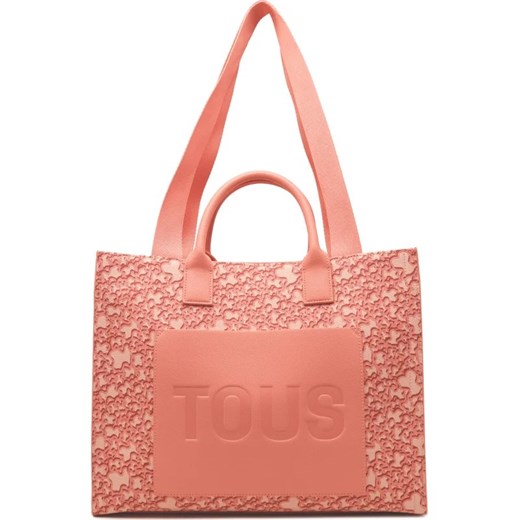 Shopper bag Tous z nadrukiem ze skóry ekologicznej na ramię 