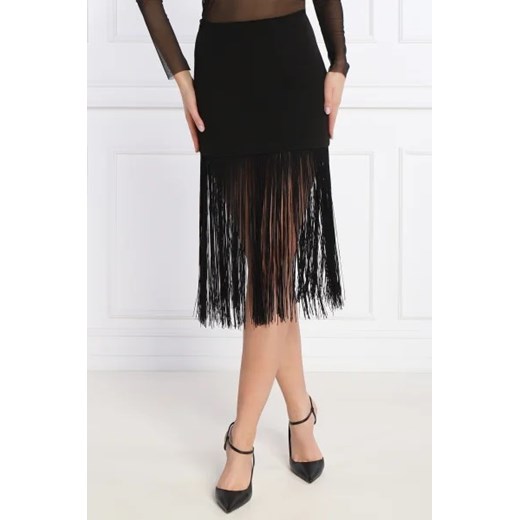Spódnica Patrizia Pepe czarna na wiosnę midi 