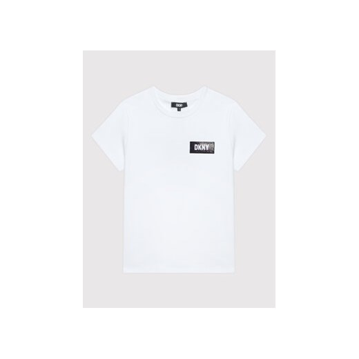 DKNY T-Shirt D35S30 M Biały Regular Fit 6A promocja MODIVO