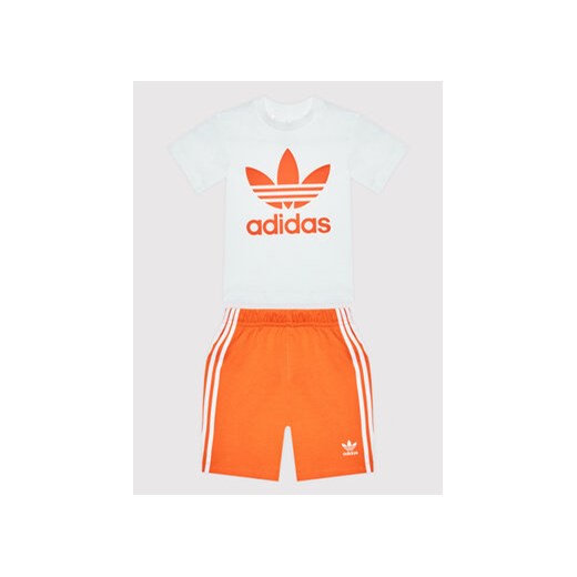 adidas Komplet t-shirt i szorty sportowe Trefoil HK7481 Kolorowy Regular Fit ze sklepu MODIVO w kategorii Komplety chłopięce - zdjęcie 169230983