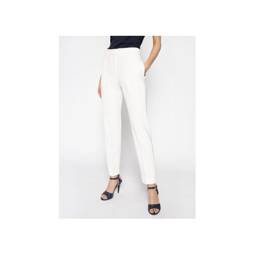 MAX&Co. Spodnie materiałowe Casato 71310820 Biały Regular Fit 40 wyprzedaż MODIVO