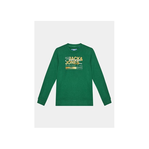 Jack&Jones Junior Bluza 12235720 Zielony Standard Fit ze sklepu MODIVO w kategorii Bluzy chłopięce - zdjęcie 169231104
