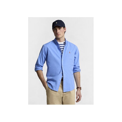 Polo Ralph Lauren Koszula 710937994007 Niebieski Slim Fit ze sklepu MODIVO w kategorii Koszule męskie - zdjęcie 169231593