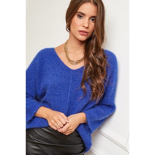L&apos;armoire de Suzette Sweter w kolorze niebieskim L'armoire De Suzette 34/36 okazyjna cena Limango Polska
