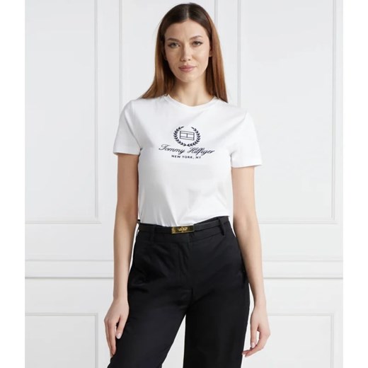 Tommy Hilfiger T-shirt | Slim Fit ze sklepu Gomez Fashion Store w kategorii Bluzki damskie - zdjęcie 169234222