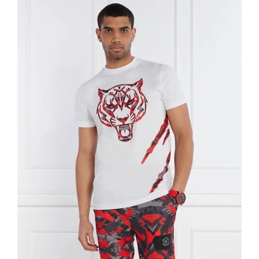 Plein Sport T-shirt Tiger | Regular Fit ze sklepu Gomez Fashion Store w kategorii T-shirty męskie - zdjęcie 169234223