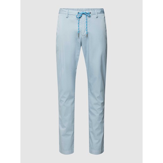 Spodnie materiałowe o kroju regular fit z tunelem model ‘JUMP’ ze sklepu Peek&Cloppenburg  w kategorii Spodnie męskie - zdjęcie 169237500