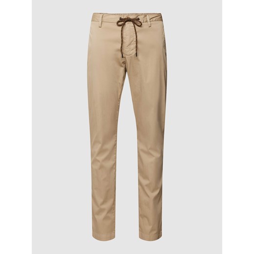 Spodnie materiałowe o kroju regular fit z tunelem model ‘JUMP’ ze sklepu Peek&Cloppenburg  w kategorii Spodnie męskie - zdjęcie 169237514