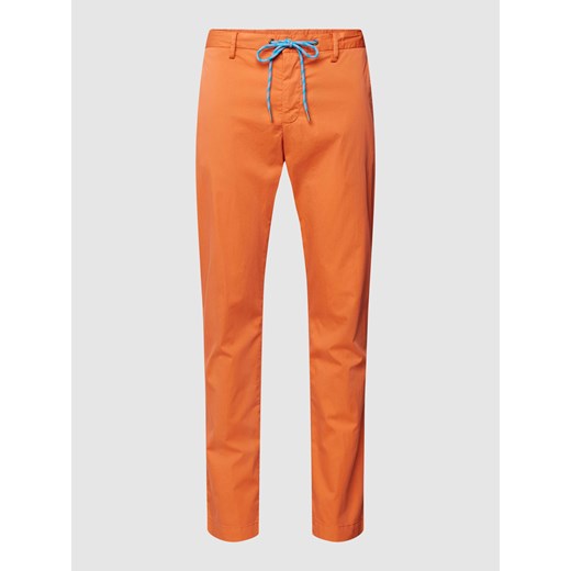 Spodnie materiałowe o kroju regular fit z tunelem model ‘JUMP’ ze sklepu Peek&Cloppenburg  w kategorii Spodnie męskie - zdjęcie 169237551