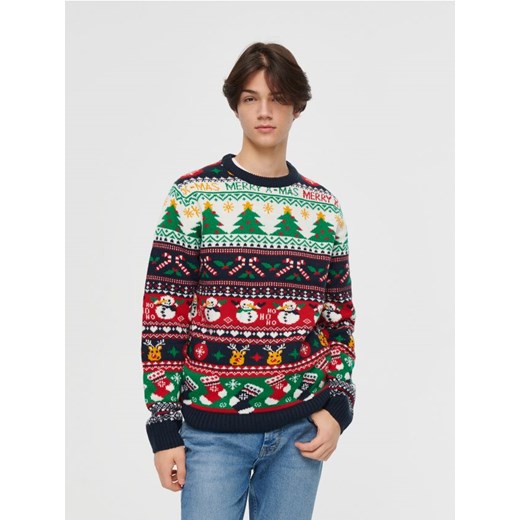 Świąteczny sweter z okrągłym dekoltem House XXL promocja House
