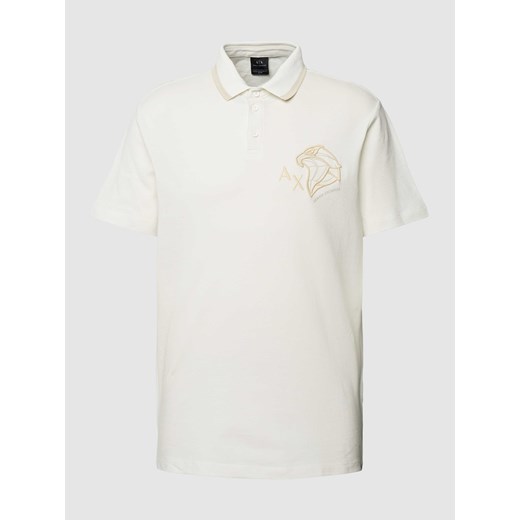 Koszulka polo z wyhaftowanym motywem z logo ze sklepu Peek&Cloppenburg  w kategorii T-shirty męskie - zdjęcie 169239281