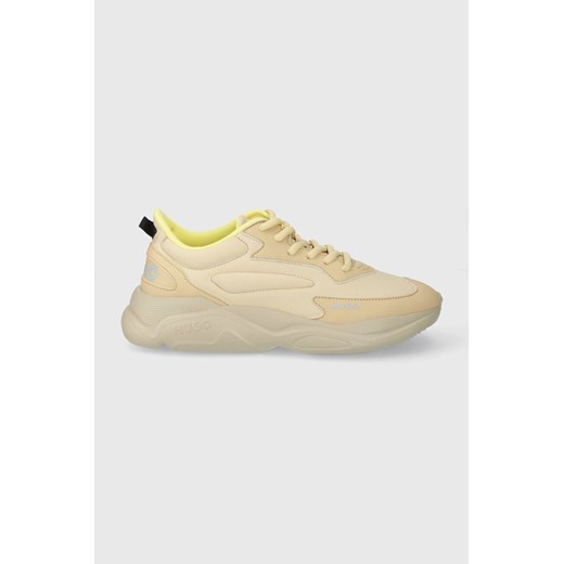 HUGO sneakersy Leon kolor beżowy 50512717 ze sklepu ANSWEAR.com w kategorii Buty sportowe damskie - zdjęcie 169243091