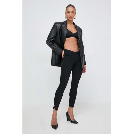 Liu Jo jeansy damskie kolor czarny ze sklepu ANSWEAR.com w kategorii Jeansy damskie - zdjęcie 169243404