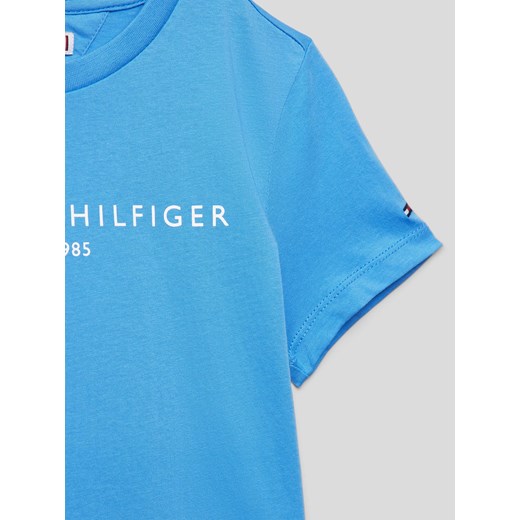 T-shirt chłopięce Tommy Hilfiger z bawełny 
