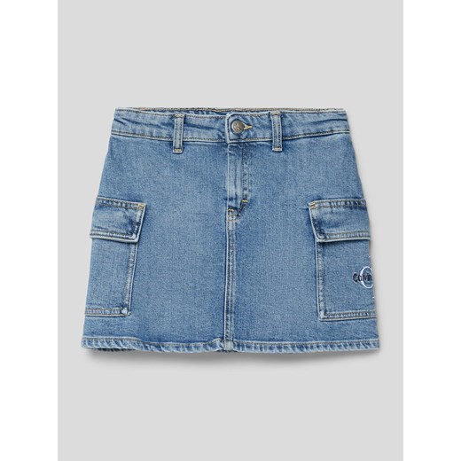 Spódnica jeansowa z wyhaftowanym logo model ‘AUTHENTIC’ ze sklepu Peek&Cloppenburg  w kategorii Spódnice dziewczęce - zdjęcie 169247050