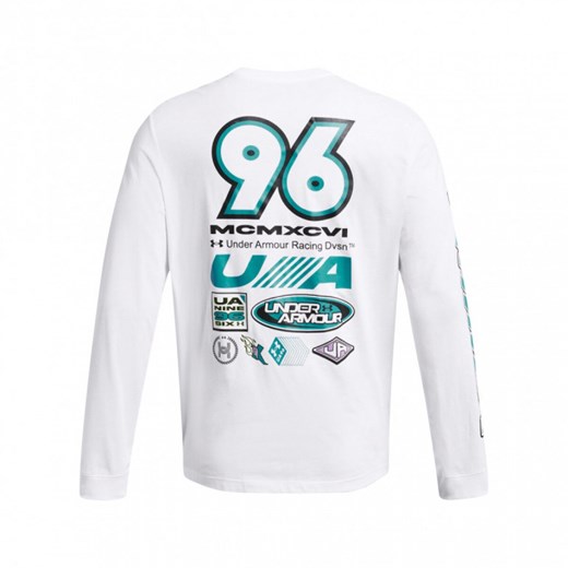 Męski longsleeve z nadrukiem Under Armour UA Run Everywhere - biały Under Armour M Sportstylestory.com