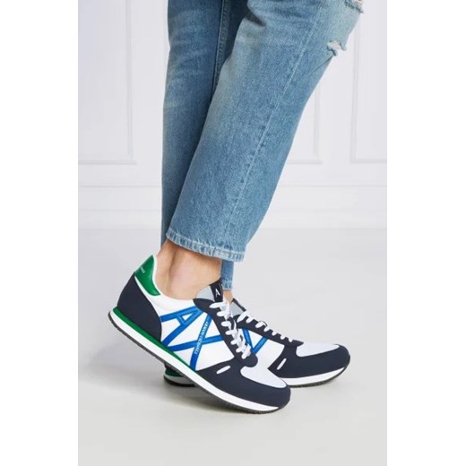 Buty sportowe męskie Armani Exchange z tworzywa sztucznego