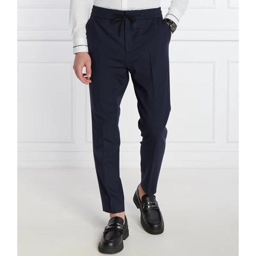 HUGO Wełniane spodnie chino Howard231X | Slim Fit ze sklepu Gomez Fashion Store w kategorii Spodnie męskie - zdjęcie 169248404