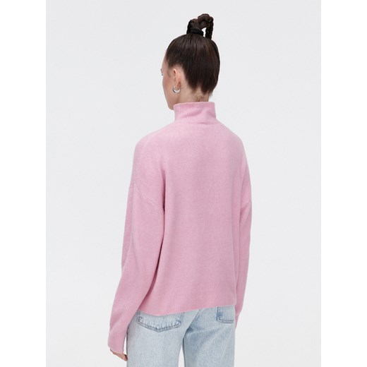 Cropp - Różowy sweter oversize - różowy Cropp XS okazja Cropp