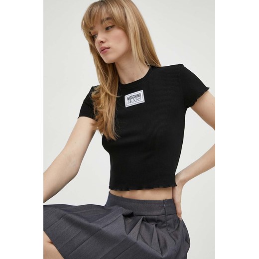 Moschino Jeans top damski kolor czarny Moschino Jeans XS ANSWEAR.com