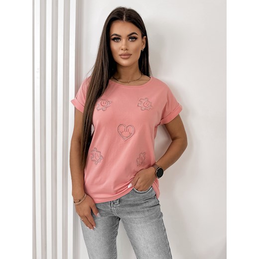 bluzka dreep brzoskwiniowa one size ze sklepu UBRA w kategorii Bluzki damskie - zdjęcie 169254561