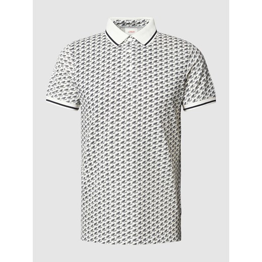 Koszulka polo we wzory na całej powierzchni ze sklepu Peek&Cloppenburg  w kategorii T-shirty męskie - zdjęcie 169255093