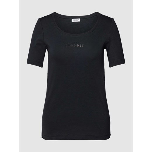 T-shirt z detalem z logo Esprit XS Peek&Cloppenburg 