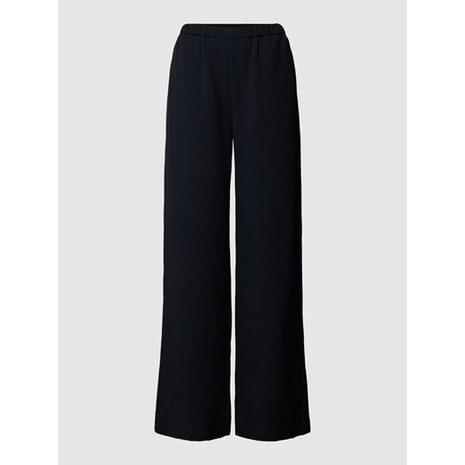 Spodnie materiałowe z szeroką nogawką i elastycznym pasem ze sklepu Peek&Cloppenburg  w kategorii Spodnie damskie - zdjęcie 169255261