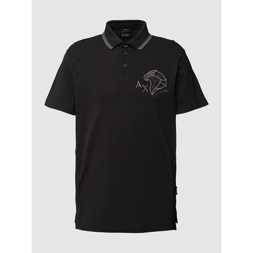 Koszulka polo z wyhaftowanym motywem z logo ze sklepu Peek&Cloppenburg  w kategorii T-shirty męskie - zdjęcie 169255492