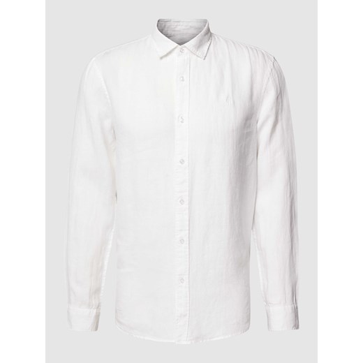 Koszula casualowa o kroju tailored fit z wyhaftowanym logo ze sklepu Peek&Cloppenburg  w kategorii Koszule męskie - zdjęcie 169256262