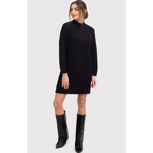 Czarna sukienka swetrowa AXS0209, Kolor czarny, Rozmiar M/L, AX Paris S/M Primodo