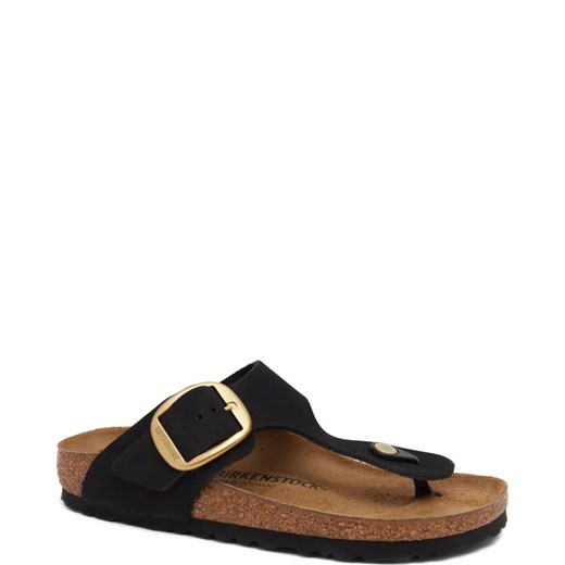 Klapki damskie BIRKENSTOCK bez zapięcia ze skóry