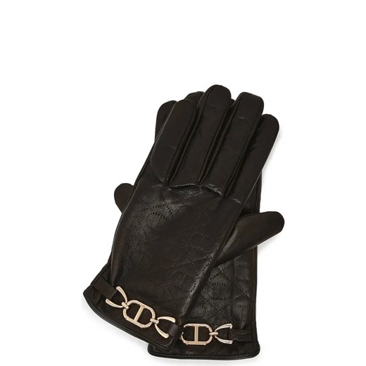 TWINSET Skórzane rękawiczki ze sklepu Gomez Fashion Store w kategorii Rękawiczki damskie - zdjęcie 169258404