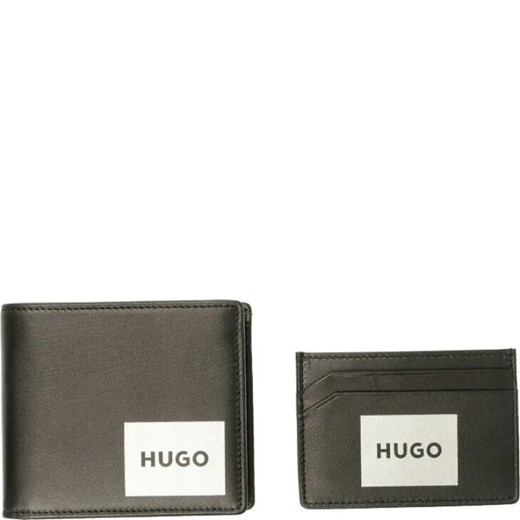 HUGO Skórzany portfel + etui na karty GBHM_4 Uniwersalny Gomez Fashion Store