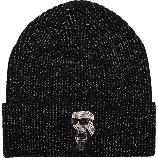 Karl Lagerfeld Wełniana czapka k/ikonik 2.0 lur ze sklepu Gomez Fashion Store w kategorii Czapki zimowe damskie - zdjęcie 169258710