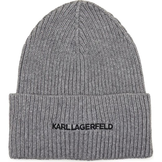 Karl Lagerfeld Czapka k/essential | z dodatkiem wełny i kaszmiru ze sklepu Gomez Fashion Store w kategorii Czapki zimowe damskie - zdjęcie 169258722