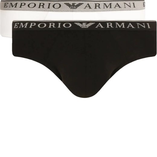 Emporio Armani Slipy 2-pack Emporio Armani S wyprzedaż Gomez Fashion Store