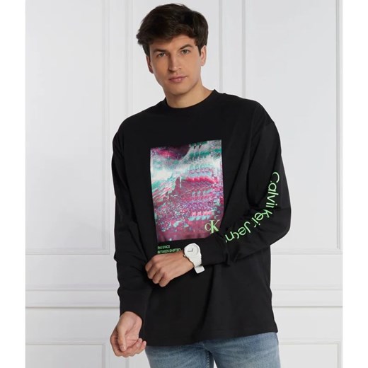 CALVIN KLEIN JEANS Bluza HYPER REAL LANDSCAPE LS | Relaxed fit L okazja Gomez Fashion Store
