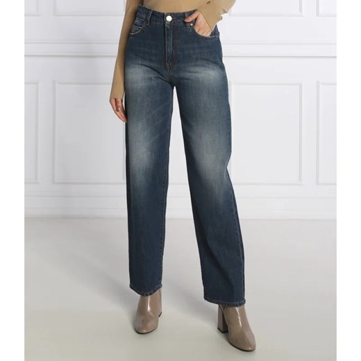 Jeansy damskie Pinko granatowe