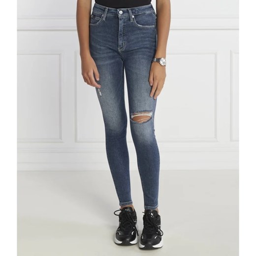 Jeansy damskie Calvin Klein w miejskim stylu jesienne 