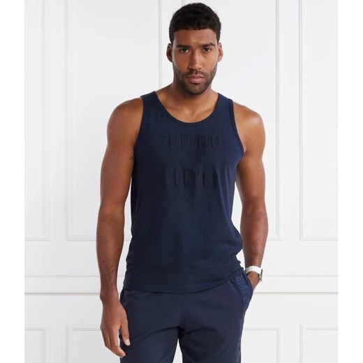 T-shirt męski Emporio Armani na lato z krótkimi rękawami bawełniany