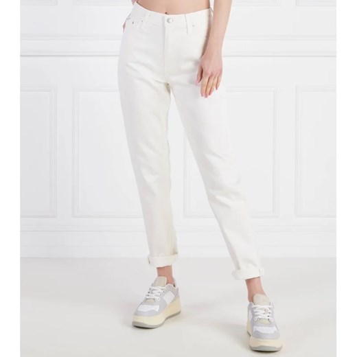 Białe jeansy damskie Calvin Klein 