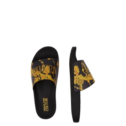 Versace Jeans klapki damskie z tworzywa sztucznego casual na płaskiej podeszwie