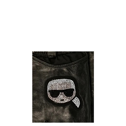 Karl Lagerfeld Skórzane rękawiczki K/Ikonik Rhinest Karl Lagerfeld M wyprzedaż Gomez Fashion Store