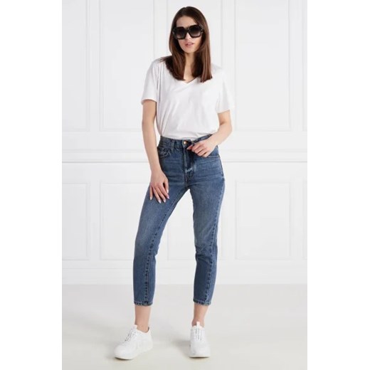 Jeansy damskie granatowe Armani Exchange bawełniane