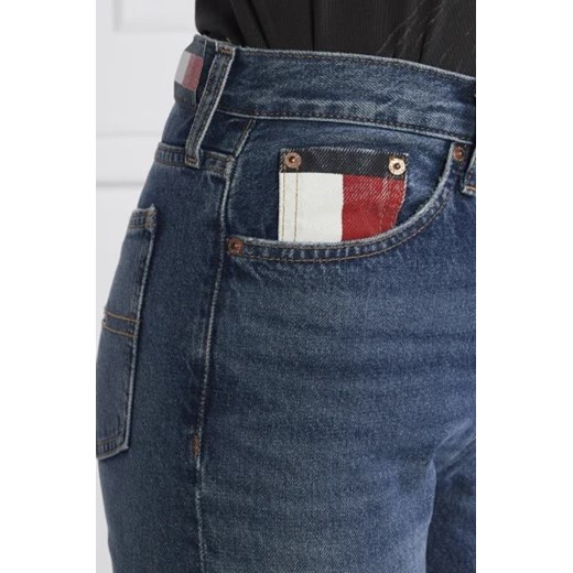 Jeansy damskie Tommy Jeans na wiosnę bawełniane