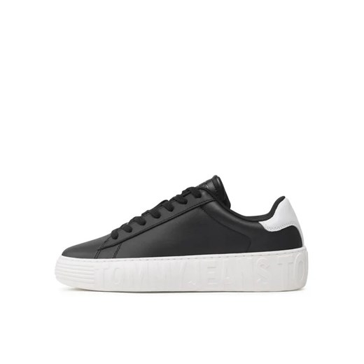 Tommy Jeans Sneakersy Leather Outsole EM0EM01159 Czarny Tommy Jeans 44 MODIVO okazja